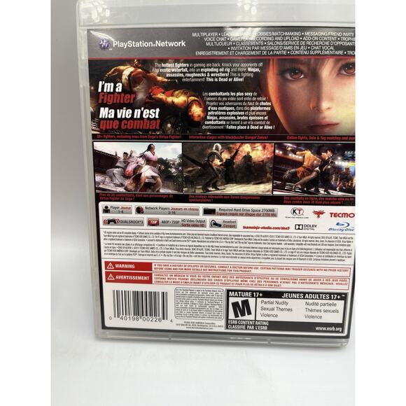 Dead or Alive 5 (Sony PlayStation PS3) CIB Complete With Manual Tecmo Free Ship - Picture 3 of 7